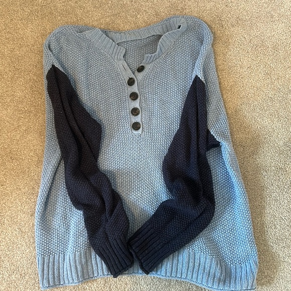 American Eagle quarter button up sweater - Picture 1 of 3